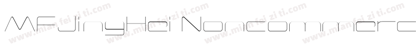 MFJingHei Noncommercial字体转换